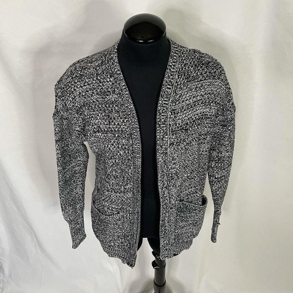 Abercrombie & Fitch Women's Black and White Cardigan - Picture 5 of 6